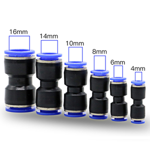 Pneumatic Fittings Quick Connector Air Hose <strong>Tube</strong> Connectors Plastic PU PY 4mm 6mm 8mm 10mm 12mm Push Into Pluglug