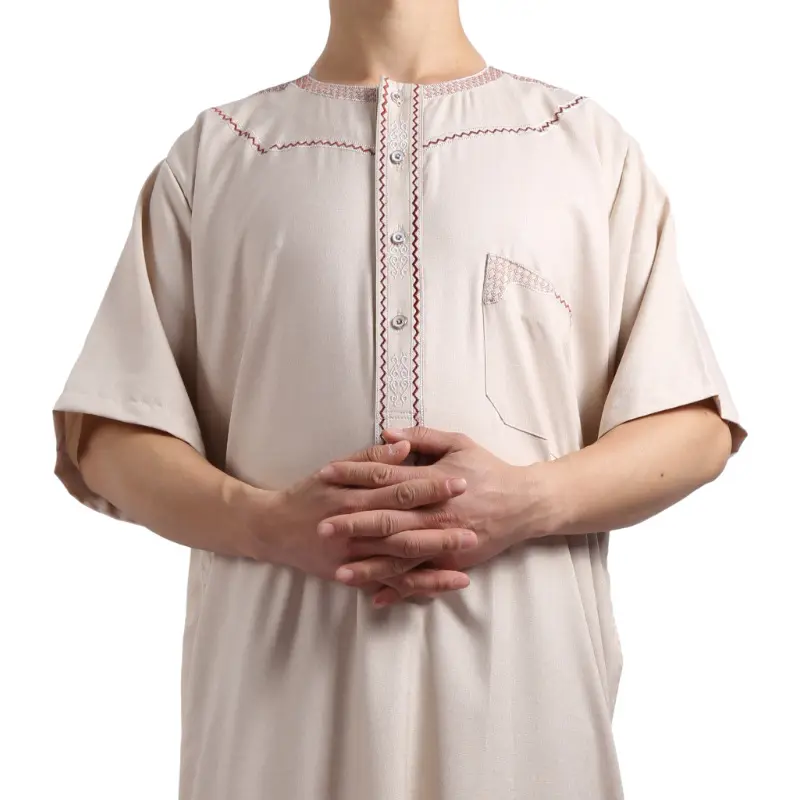 Geleneksel müslüman Al haramain kurta kurtis dubai İslam giyim arapça jubba erkekler için
