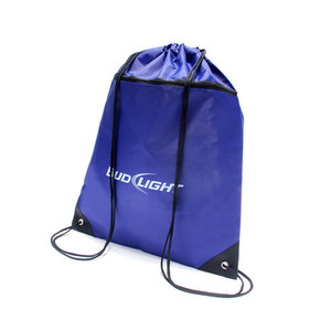 Mochila con cordón de poliéster al por mayor, bolsa deportiva barata, bolsa con cordón promocional con logotipo personalizado - Product Image 5