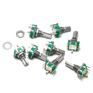 5 pz 20 posizione 360 grado Encoder rotativo EC11 w pulsante 5pin manico lungo 15/20MM con un interruttore A pulsante integrato - Product Image 2