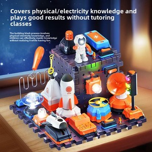 Blocchi di costruzione elettrici giocattolo di assemblaggio educativo per la scienza elettronica di educazione circuito di simulazione set di luci sonore - Product Image 4