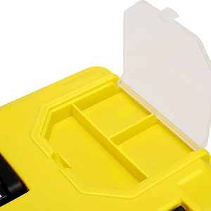 方便的便携式存储重型塑料工具箱，带可拆卸工具托盘 - Product Image 5