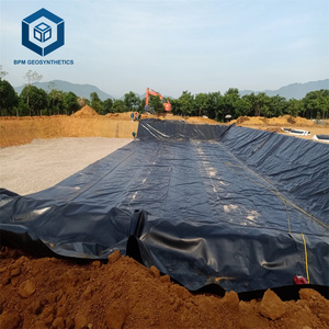Singapur'da baraj gölü projesi için geomembran HDPE 1000 mikron atık muhafaza geomembran - Product Image 1