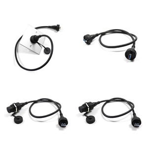 4/9 Pin Quality IP67 Waterproof USB2.0 USB3.0 TYPE C MICRO <strong>USB</strong> Connector Female to Male Cable Plug Thread M20 M25 <strong>USB</strong>
