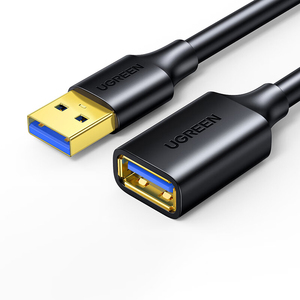 UGREEN USB扩展器，USB 3.0公母延长线镀金端口高速数据传输兼容网络摄像头 - Product Image 1
