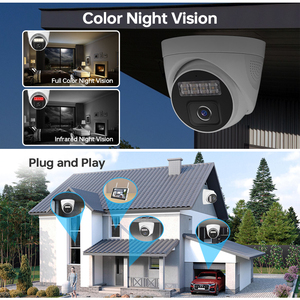 <strong>Security</strong> <strong>Camera</strong> NVR <strong>System</strong> 4Pcs Night Vision WiFi Surveillance Cameras With10&quot; LCD Monitor Two-Way Audio