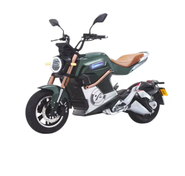 Motocicleta elétrica miku super sunra e, motocicleta de 72v, bateria de lítio 24ah, 80 km/h
