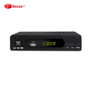 Gecen prezzi di fabbrica set top box dvb t2 supporto ricevitore di aggiornamento software hd1080p completo