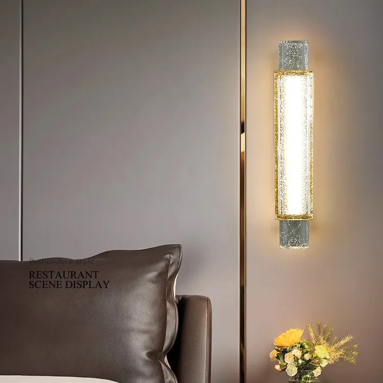Nordico moderno caldo romantico Walllight originalità ha portato lampada da parete di cristallo decorativo per camera da letto