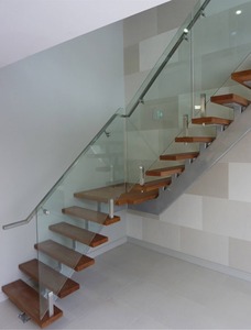 ลูกกรงสแตนเลสสตีลและกระจกนิรภัยสำหรับราวที่ปลอดภัยแบบไม่มีกรอบเงา - Product Image 6