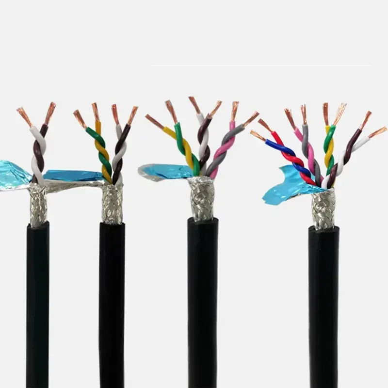 2-8core LIYCY-TP European standard CE twisted pair shielded cable 24 22AWG 485 Low voltage data connection signal cable