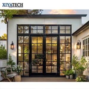 XIYATECH NFRC Eingang Aluminium Doppels chaukel Französisch Türen Außen Doppeltüren Hochwertige Aluminium Glas Französisch Tür zum Verkauf - Product Image 1