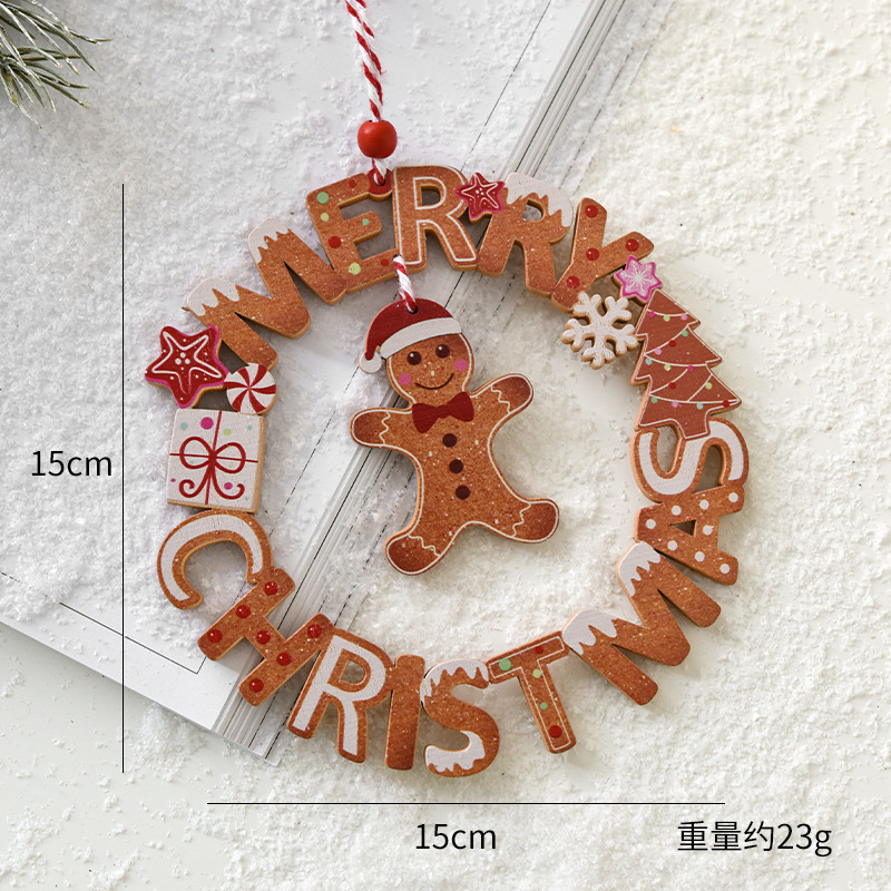 Alphabet wreath gingerbread/23g
