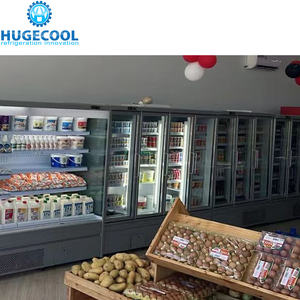 Siêu thị thương mại đứng thẳng bia uống nước giải khát Màn hình dọc mát/Máy làm lạnh/tủ lạnh/tủ đông với máy nén - Product Image 4