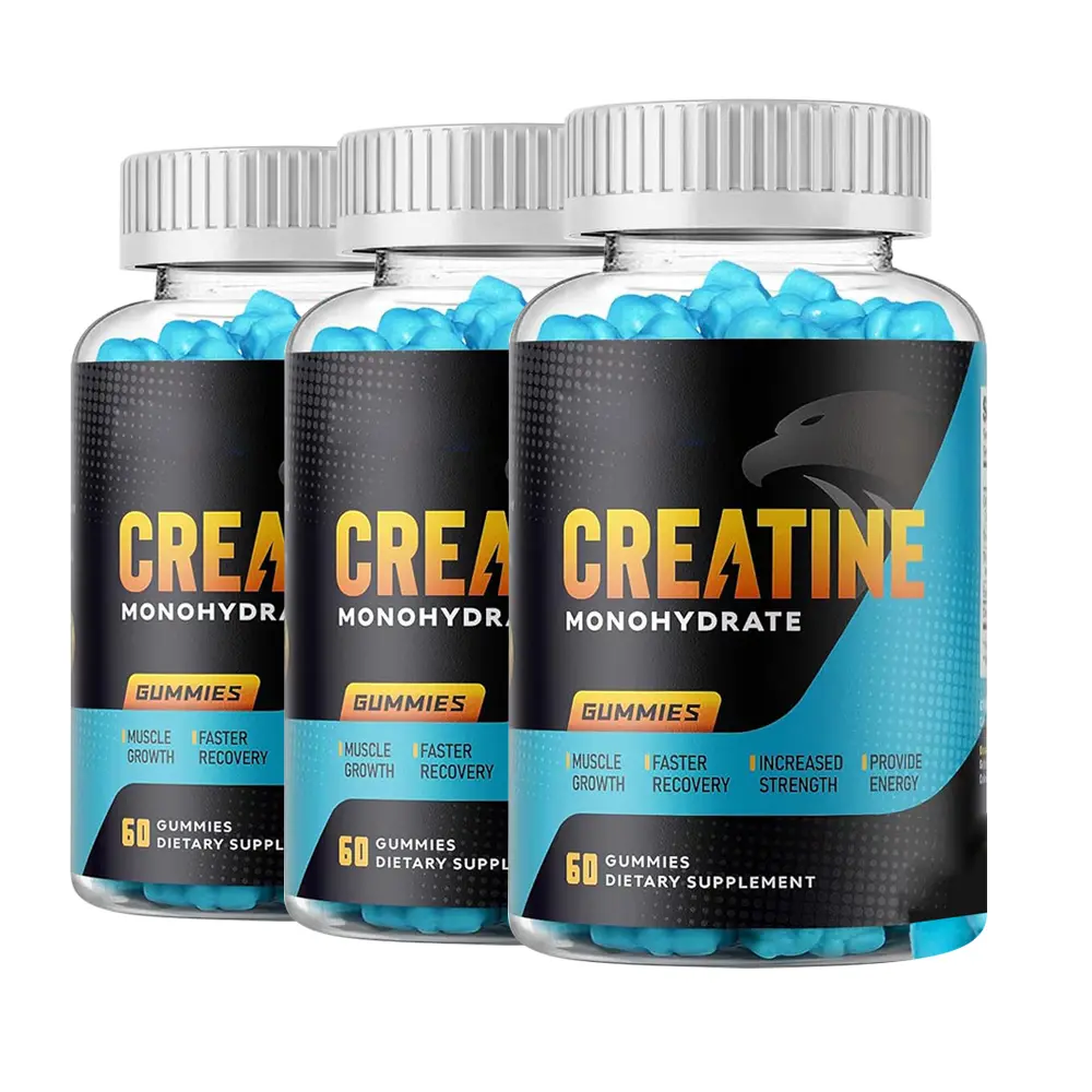 Creatine gammies อาหารเสริมเพิ่มพลังงาน Creatine monohydrate gummies อาหารเสริมวิตามินสร้างกล้ามเนื้อ