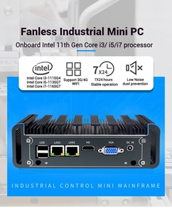産業用PCファンレスミニコンピューターCore i7 4500u <span class=keywords><strong>i5</strong></span> 4200u i3 4005u 2xRS232 RS485 2lans HD VGA6USB産業用ポータブルコンピューター