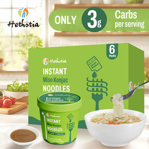 Ít calo keto thân thiện đường miễn phí Konjac mì ăn liền Súp <span class=keywords><strong>Miso</strong></span> shirataki mì - Product Image 3