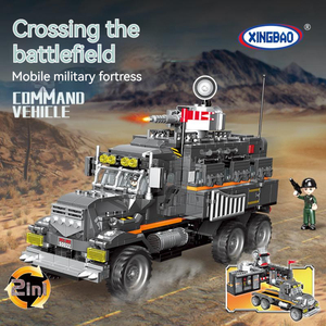 Xingbao 50022 Comando Vehículo Militar Juguetes de bloques de construcción militar fuerte Juguete construir bloques ejército para niños - Product Image 2