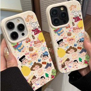 グラフィティ漫画スタイル小麦ストロー携帯電話ケースApple 14/13 ProMax 12 ProMax 7/8/6PプラスグリップINSスタイルモデルを含む - Product Image 3