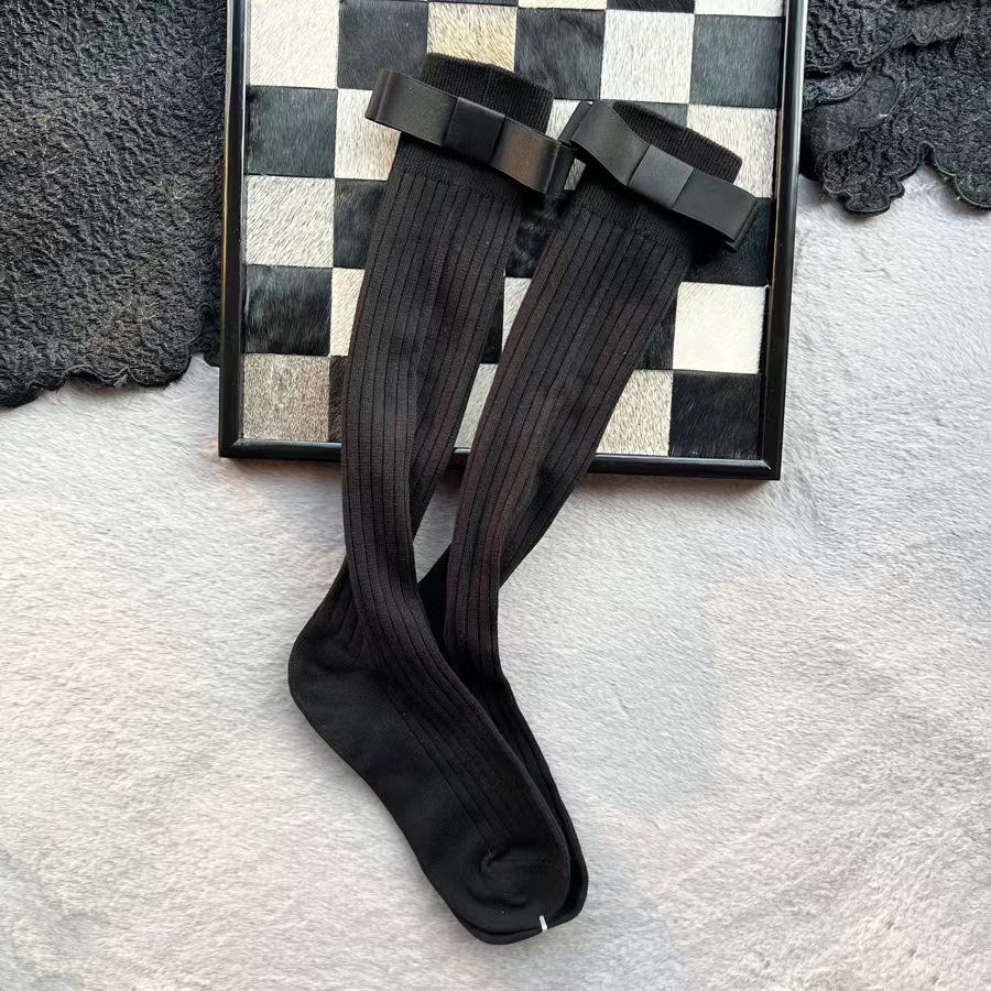 Chaussettes noires-veau