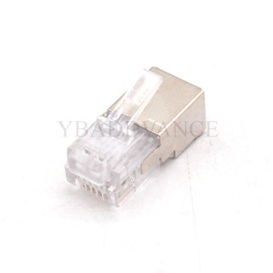模块化插头长体电话线屏蔽公RJ12 6P6C连接器 - Product Image 3