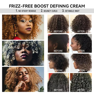 Custom Logo Curl Activator Cream for Wavy Hair Frizzy Curly <strong>Definer</strong> Spray Wholesale <strong>Leave</strong> in Conditioner Curl <strong>Defining</strong> Cream - Product Image 4