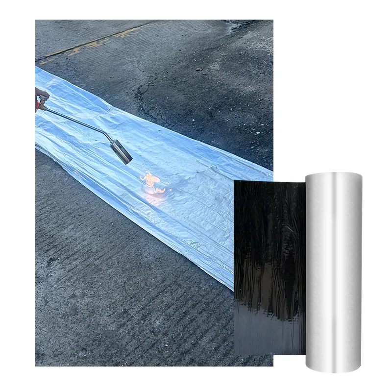 Membrane d'étanchéité de toit en asphalte modifié en élastomère SBS de feuille d'aluminium haute performance de vente chaude