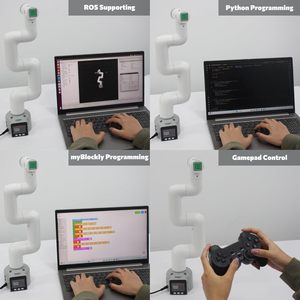280 di vendita calda M5 a sei assi braccio robotico con Bluetooth ROS Open Source di programmazione Drag insegnamento riconoscimento visivo intelligente - Product Image 4