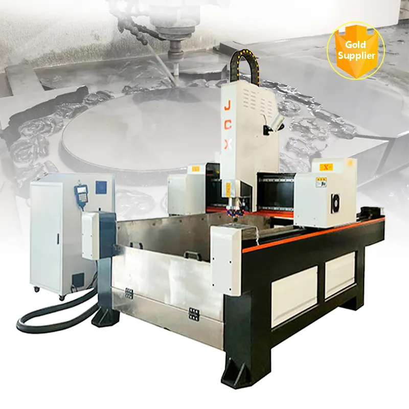 JCXstone 2023 baru mesin pemotong batu cnc router ukir granit marmer tombstone cnc router 9015