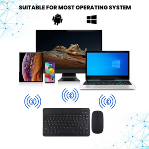 Teclado y ratón inalámbricos BT universales portátiles de 10 pulgadas para iPad Pro 11 12,9 10,5 Air Tablet ordenador portátil teclado con cable - Product Image 5