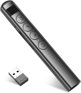 Usb slideshow clicker 2.4 GHz penna presenter wireless USB RF telecomando puntatore rosso ricaricabile puntatori penna per power point - Product Image 1