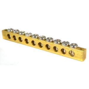 6*9 pirinç terminali blok nötr toprak koruma bara bara şerit bakır konektörü 4P/6P/8P/10P/12P dağıtım kutusu için - Product Image 2