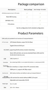 Hot Raspberry PI CM4 Industrielles Erweiterungs modul Basis computer modul 4G/5G Kommunikation Internet of Things Erweiterungs karte - Product Image 6