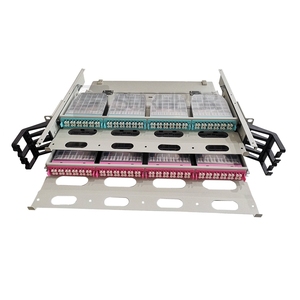 2U ODF 192 Cores 19'' MPO <strong>Patch</strong> <strong>Panel</strong> Fiber Optic Rack Mount Distribution Frame <strong>with</strong> MPO <strong>Module</strong> Box for 4G Wi-Fi 3G GSM Networks - Product Image 1