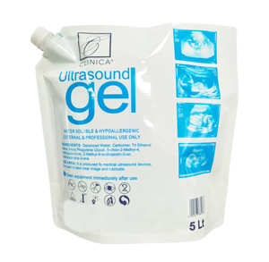 5L Medical <strong>Use</strong> Scan Ultrasonography Ultrasound Gel Packing Stand up Spout <strong>Pouch</strong> with Cut Handle Customized Printing - Product Image 1