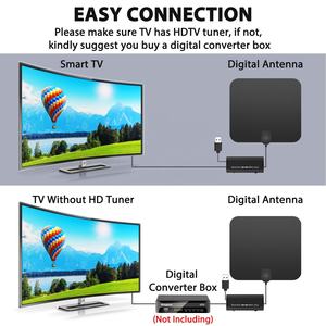 Kapalı ISDB <span class=keywords><strong>ATSC</strong></span> DVB-T DVDT2 TV anten kapalı UHF VHF HD TV <span class=keywords><strong>DTV</strong></span> düz TV dijital kapalı anten