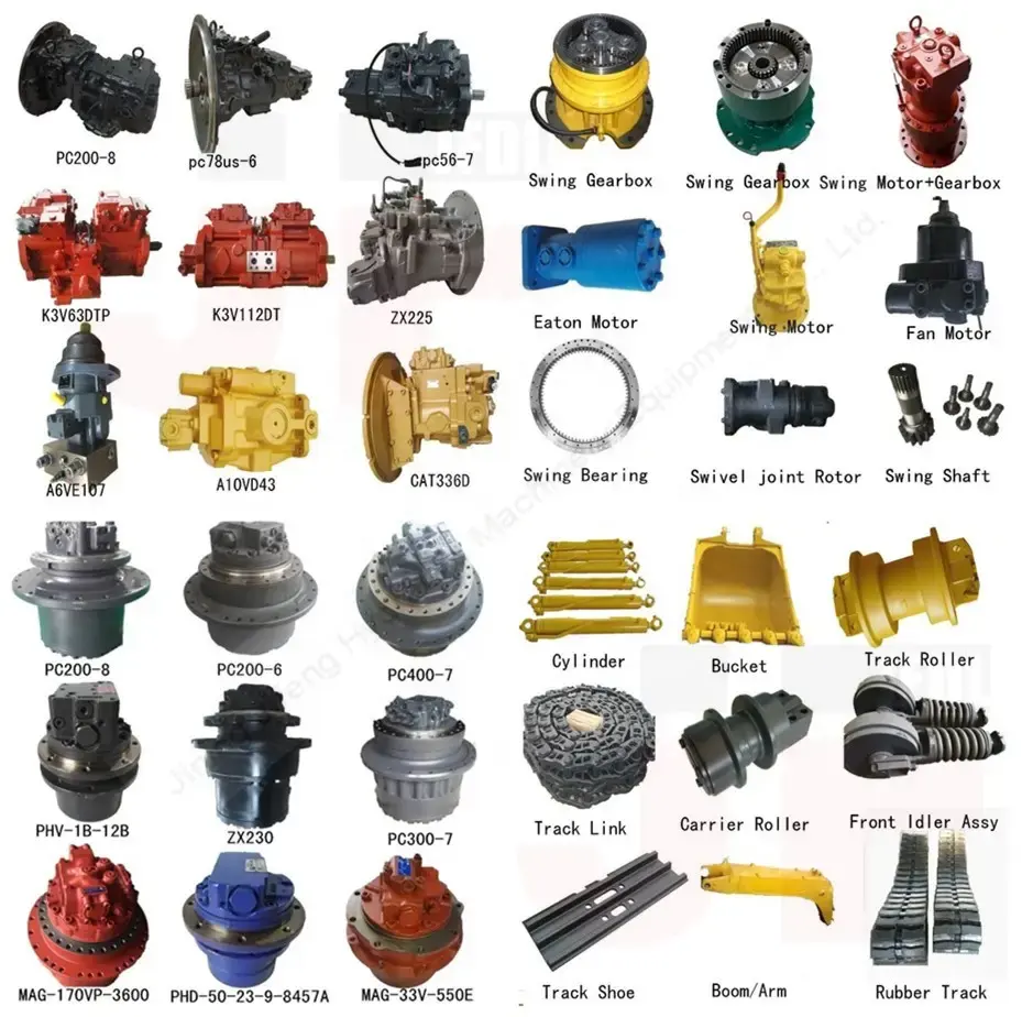 Pièces de réparation hydrauliques d'entraînement final d'excavatrice pour le chat Caterpillar Komatsu Hyundai Volvo Hitachi Kobelco Doosan Daewoo garantie