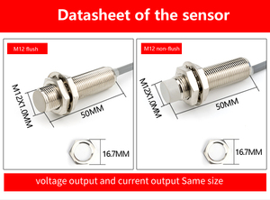 High Quality M12 Flush Mount 0-20mA 4-20mA <strong>Analog</strong> Current <strong>Output</strong> Normally Open Inductive <strong>Proximity</strong> Switch <strong>Sensors</strong>