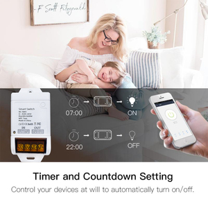 Zigbee Smart Switch 30A 6000W interruttore intelligente luce relè Timer Tuya APP telecomando funziona con Alexa Google Home - Product Image 4