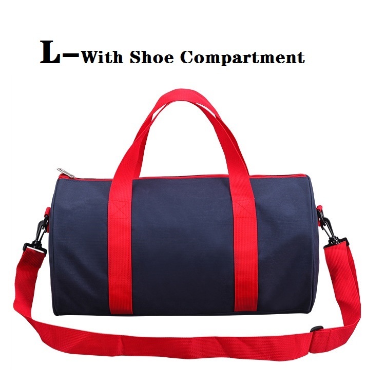 DEEP BLUE-L-With Shoe Compartment