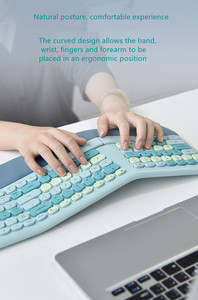 Mofii Ergonomic Wireless <strong>Keyboard</strong> <strong>and</strong> <strong>Mouse</strong> Kit <strong>Multi</strong> Device <strong>Keyboard</strong> <strong>and</strong> <strong>Mouse</strong> Set Home Office Wireless <strong>Mouse</strong> <strong>Keyboard</strong> for PC - Product Image 6