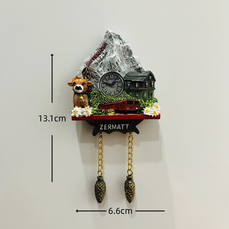 Horloge à coucou vache Matterhorn