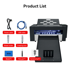 ZD350 Ultra çift kafa otomatik kalıp kesme makinası kırma A3 A4 levha vinil yapışkan kesici etiket kutusu kağıt çizici kesme makinası - Product Image 5