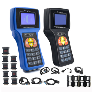 T-300 V 23.98 Profession eller T-Code Auto Key Programmer T300 T-CODE Englisch oder Spanisch Blau Schwarz Autos T-300 Auto Transponder