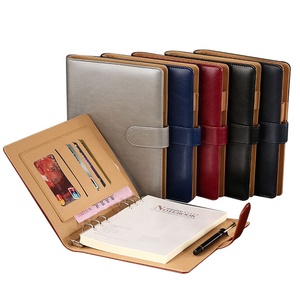 Sản Phẩm Hợp Thời Trang Bán Chạy Bìa Cứng Phía Trước Tùy Chỉnh Bìa Sổ Lập Kế Hoạch Bằng Da 6 Lỗ Bìa Sắp Xếp Sổ Tay A5 - Product Image 4