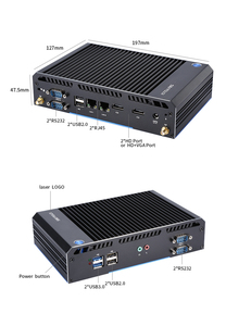 Embedded Mini <strong>Computer</strong> N2840 N2940 Barebone <strong>System</strong> 4 Rs232 Ubuntu 2 Ethernet Lan <strong>Linux</strong> Ubuntu Industrial Fanless Mini Pc