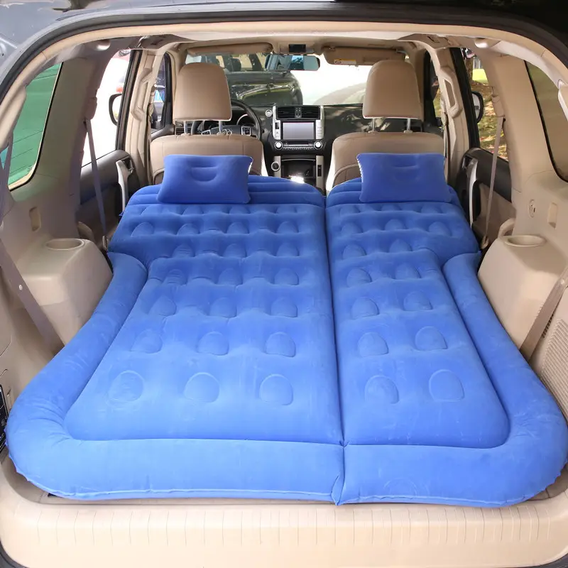 Colchón de viaje plegable para coche, colchoneta para dormir para asiento trasero de SUV, colchón inflable para maletero o coche