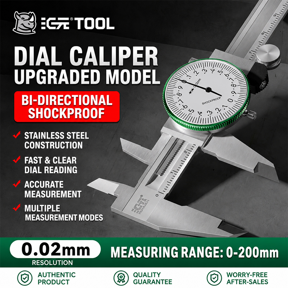 Calibrador Vernier de Dial 0-200 mm