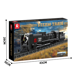 Real <strong>Restore</strong> Train Building Bricks High-Tech Railway Pacific Steam Train in the United StatesBuilding Block Educational <strong>Toys</strong> - Product Image 2