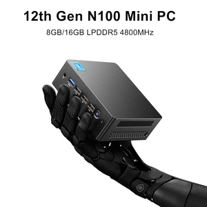 12th Gen Mini PC Alder göl InteI N100 dört çekirdekli DDR5 8G/16G 4800Hz Windows11 çift RJ45 LAN güvenlik duvarı yönlendirici 4K oyun bilgisayarı - Product Image 2